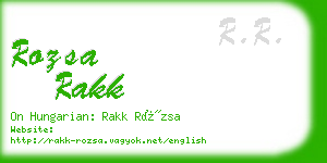 rozsa rakk business card